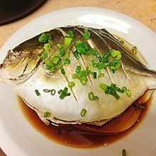 清蒸葱油金鲳鱼