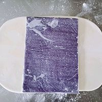 #带着美食出去浪#颜值与味道都杠杠滴的紫薯吐司的做法图解6