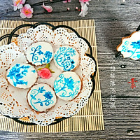 手绘青花瓷饼干#美的FUN烤箱·焙有FUN儿#的做法图解9