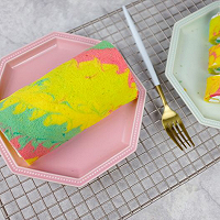 烘焙记之彩虹蛋糕卷的做法图解23