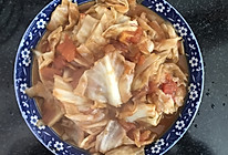 番茄炒包菜的做法
