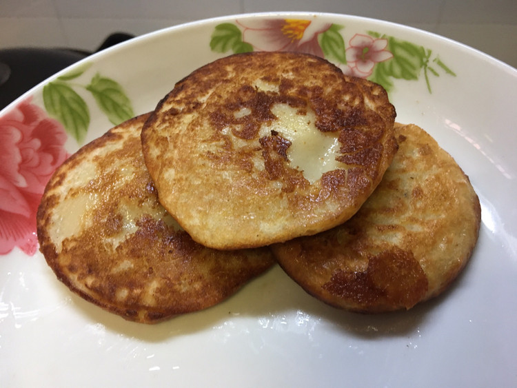 香蕉糯米饼（蛋白粉消耗)的做法