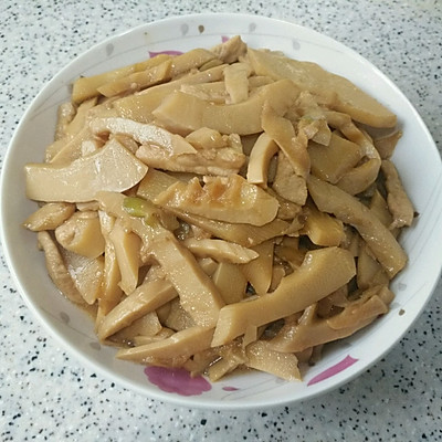 肉丝炒笋片