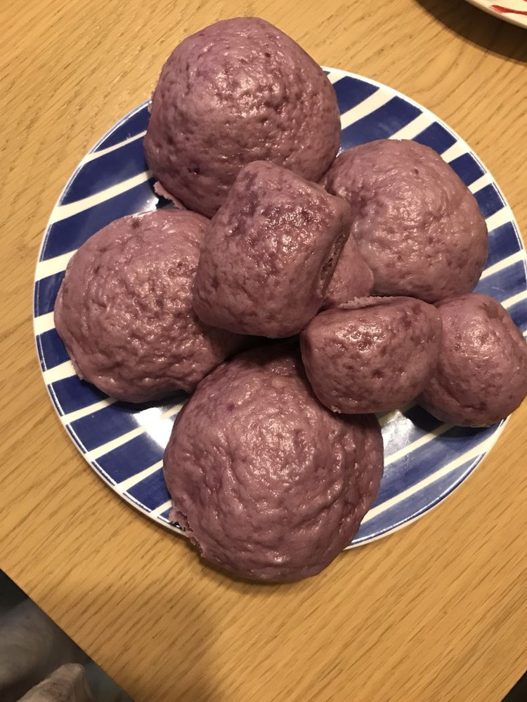 紫薯馒头的做法