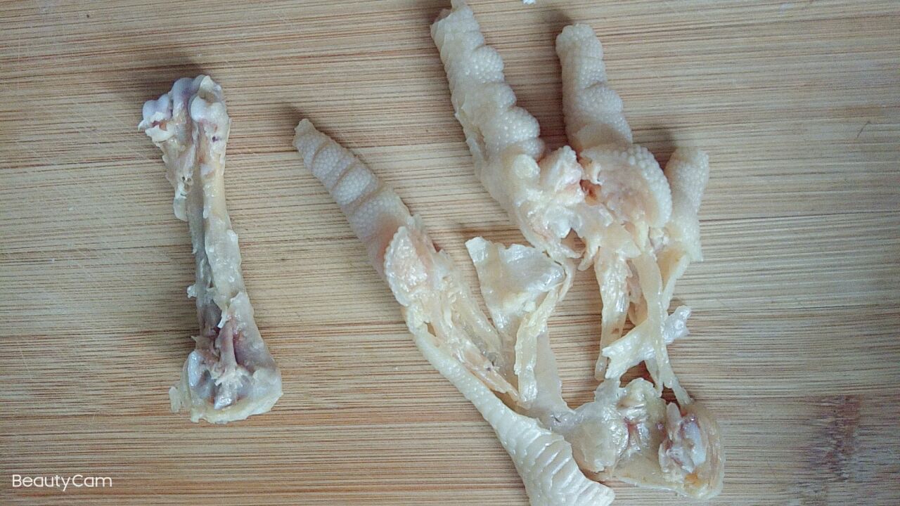 鸡爪结构图图片
