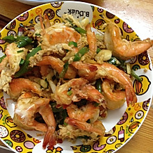 鸡蛋炒基围虾