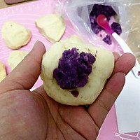 害羞的小黄鸡们~紫薯面包的做法图解6