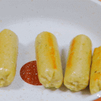玉米鸡肉脆皮肠【宝宝辅食】的做法图解10