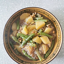 豆角土豆粉丝煲