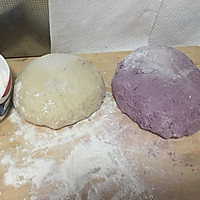 紫薯山药营养馒头（绣球，玫瑰花，双色）的做法图解6