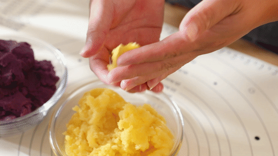 紫薯奶油月饼南瓜豆沙的做法图解10