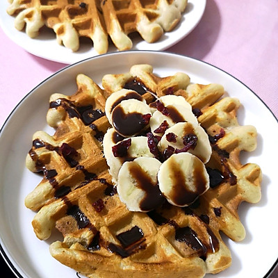 香蕉蜂蜜华夫饼