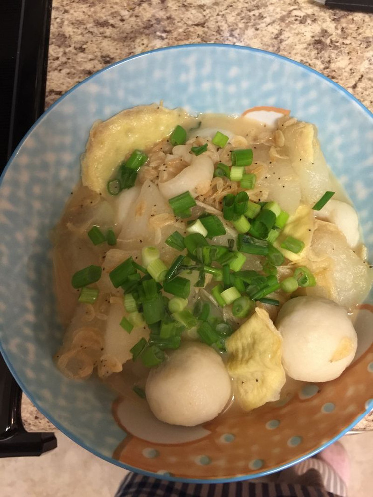 冬瓜虾米肉丸汤的做法