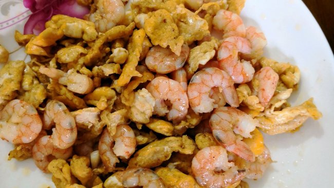 虾仁炒蛋的做法