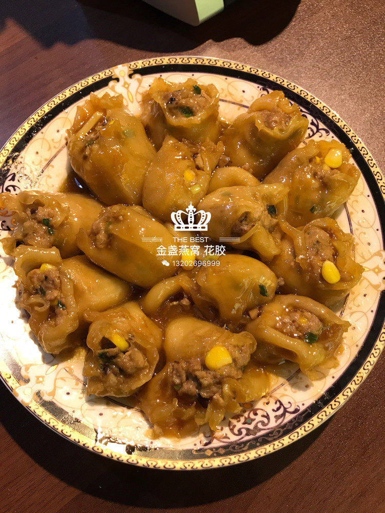 鱼胶酿肉的做法