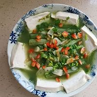 苋菜杆汤蒸豆腐的做法图解4