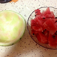 果冻西瓜，夏日必备的做法图解1