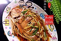微波炉蒸红鱼的做法