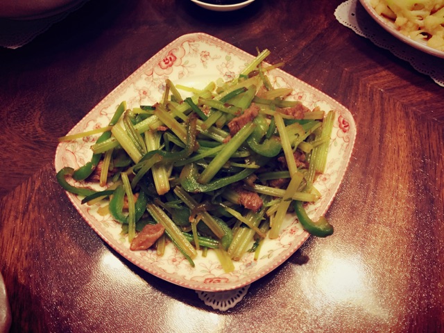椒芹肉丝