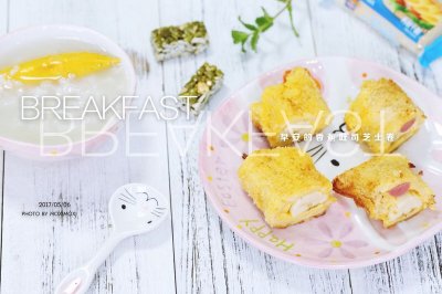 芝士香蕉吐司卷