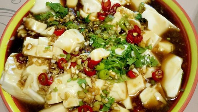 凉拌嫩豆腐