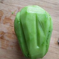 佛手瓜炒肉的做法图解1