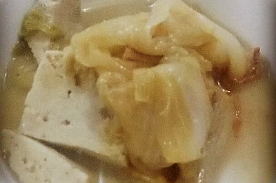 五花肉白菜炖豆腐