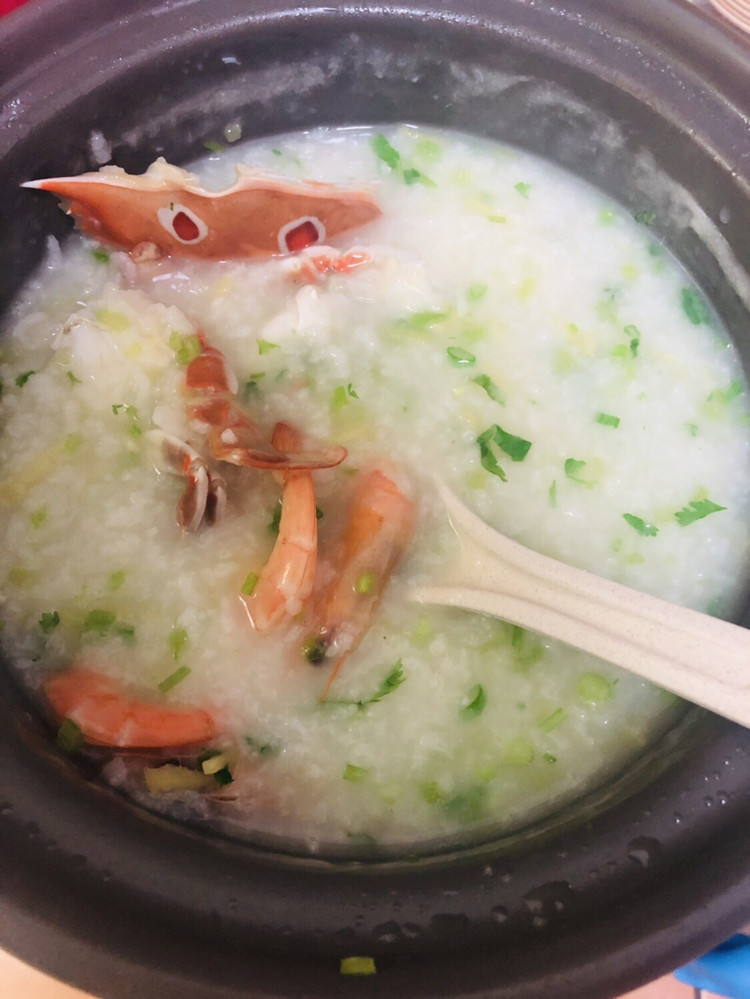 虾蟹粥的做法