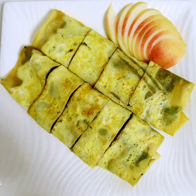 豆皮鸡蛋香菜卷的做法