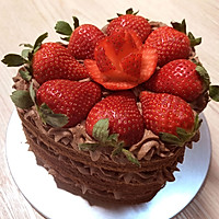 【香浓巧克力草莓蛋糕】——草莓季系列美食的做法图解21