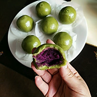 青汁紫薯团子的做法图解8