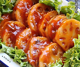 茄汁藕夹肉￨口感酸甜的做法