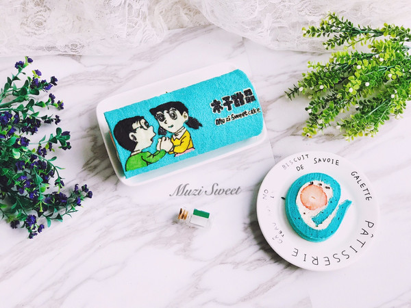 彩绘蛋糕卷