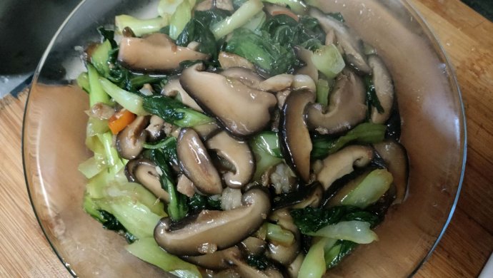 炒香菇油菜