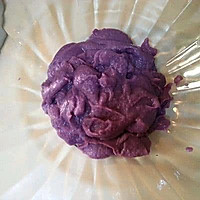 火麻油椰香紫薯糯米糍的做法图解3