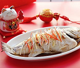 清蒸鲈鱼-丘比沙拉汁日式口味的做法