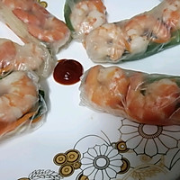 #憋在家里吃什么#越南米纸虾卷*简单易学好玩美味！的做法图解4