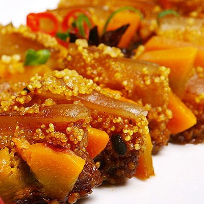 小米南瓜蒸肉