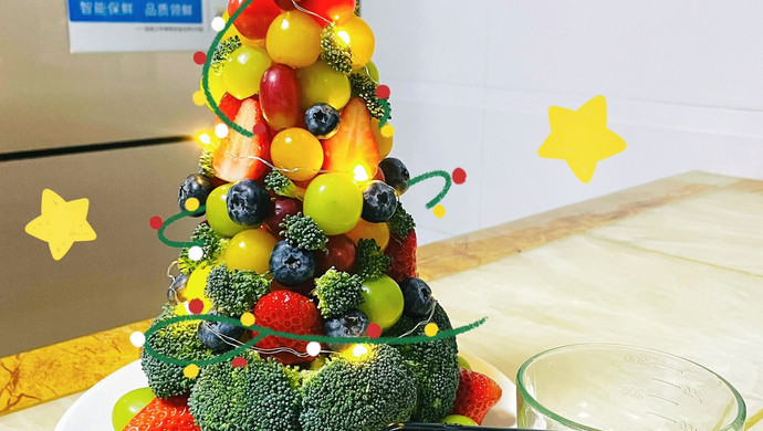 「水果圣诞树」