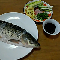 豆豉蒸半边鱼(鲩鱼)的做法图解1