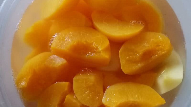 冰糖黄桃罐头的做法