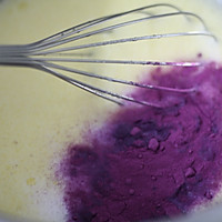 紫薯蓝莓毛巾卷的做法图解4