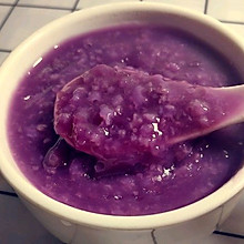 紫薯粥（不变颜色技巧）紫薯大米粥！适合月龄12+ 电饭煲版