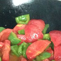 青椒蕃茄面的做法图解4