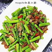 培根炒芦笋【Mosquito私家小厨】的做法图解9