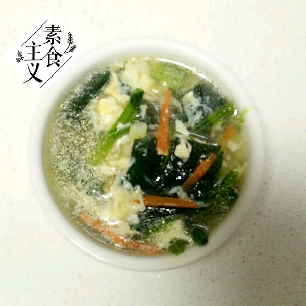 菠菜鸡蛋虾米汤