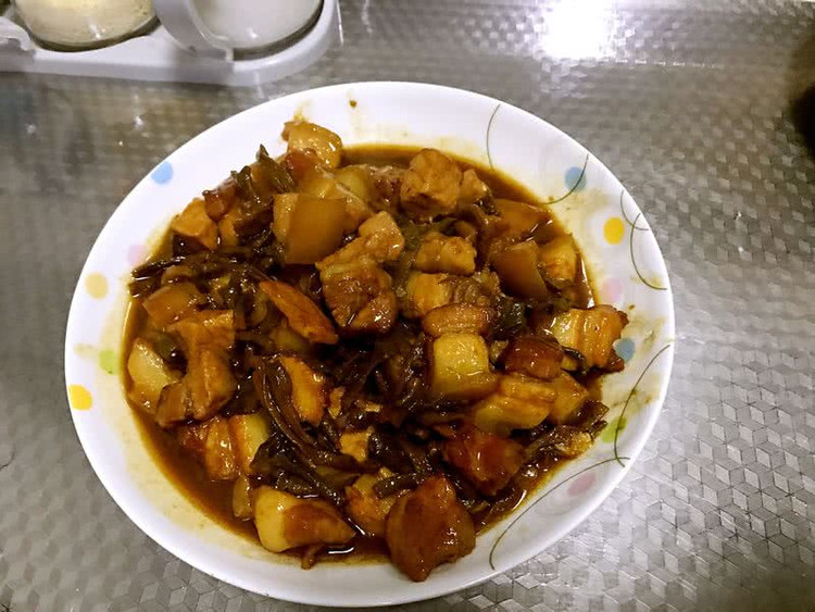 干豆角烧肉的做法