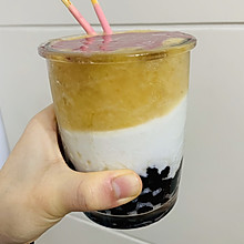 #爱乐甜夏日轻质甜蜜#蜜桃珍珠酸奶