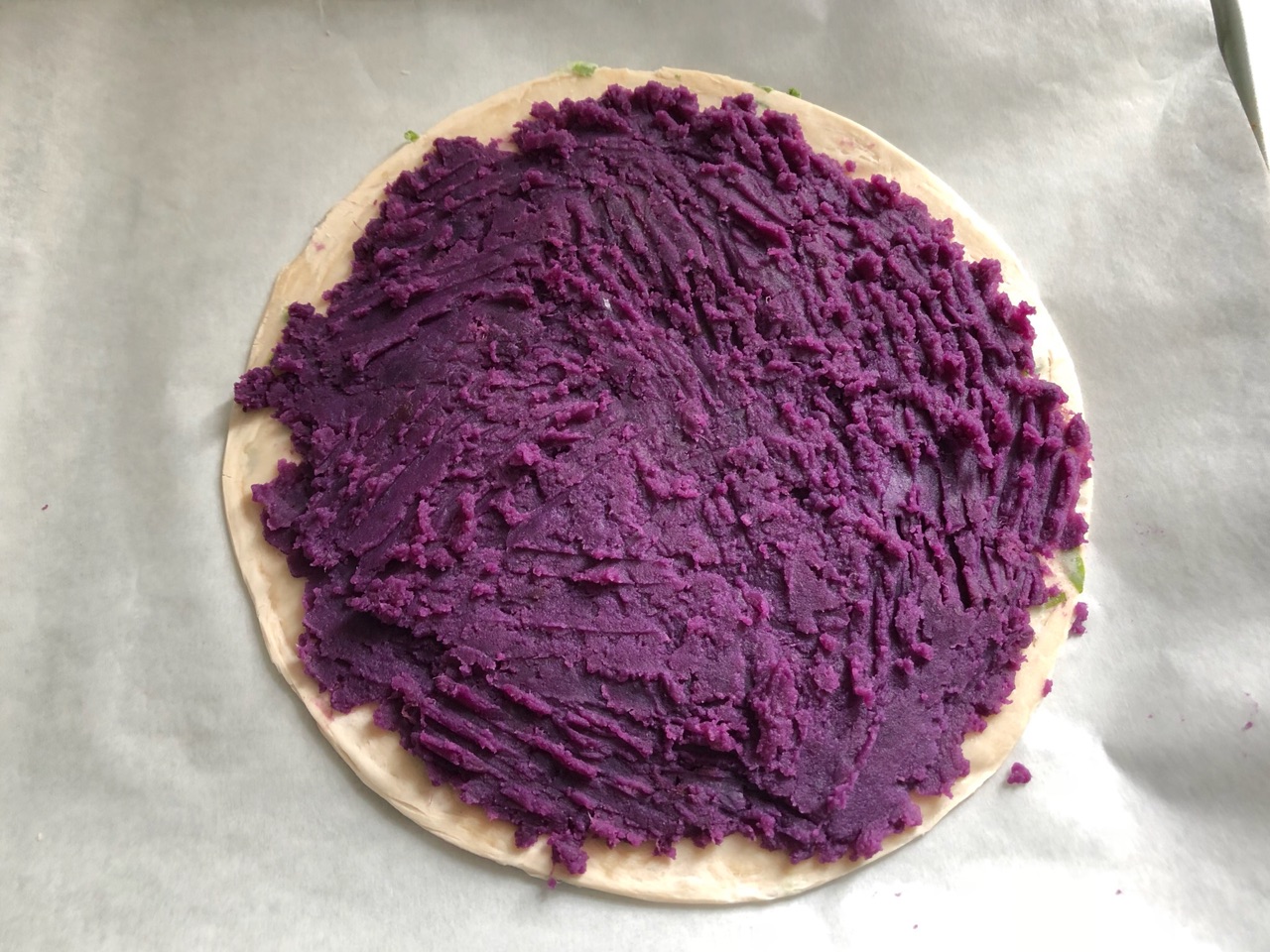 手抓饼皮芝士紫薯饼怎么做_手抓饼皮芝士紫薯饼的做法_豆果美食