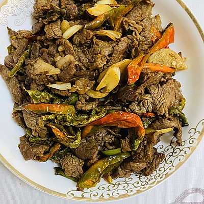 干辣椒炒牛肉